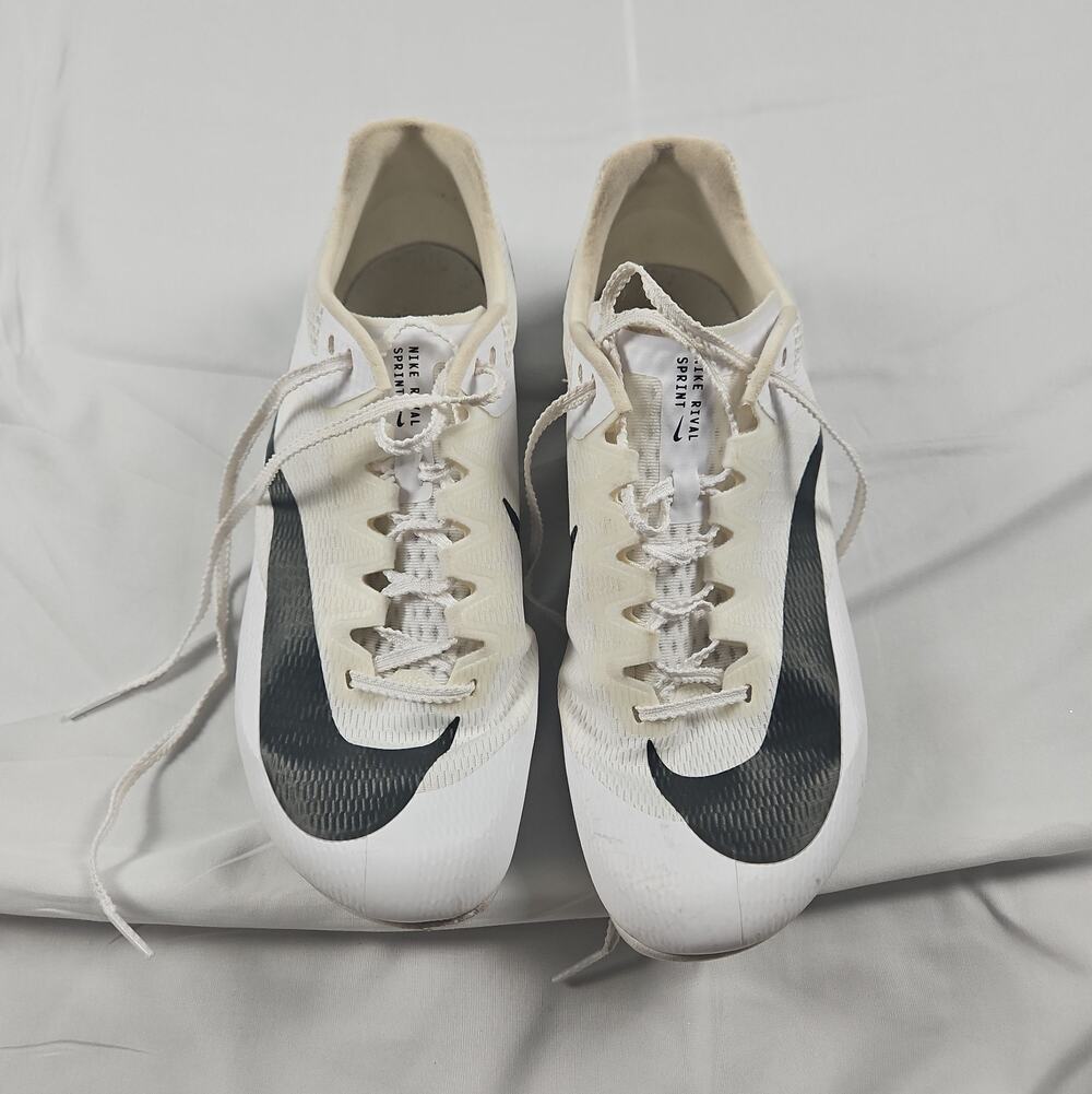 Nike Zoom Rival Sprint Track Spikes White Black Track Field Men's 9 DC8753